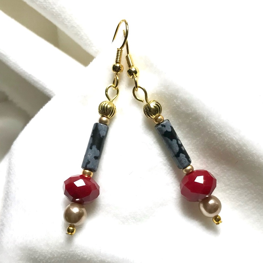 Handmade Earrings with Vintage and Modern Elements (E150-0H)
